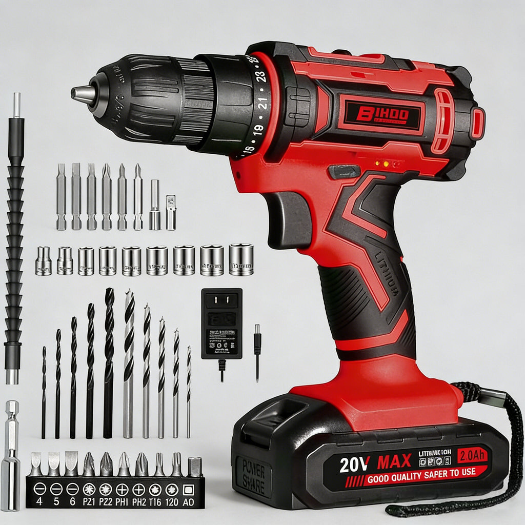 20V Cordless Drill With Two Speed And 25 Plus 1 Torque