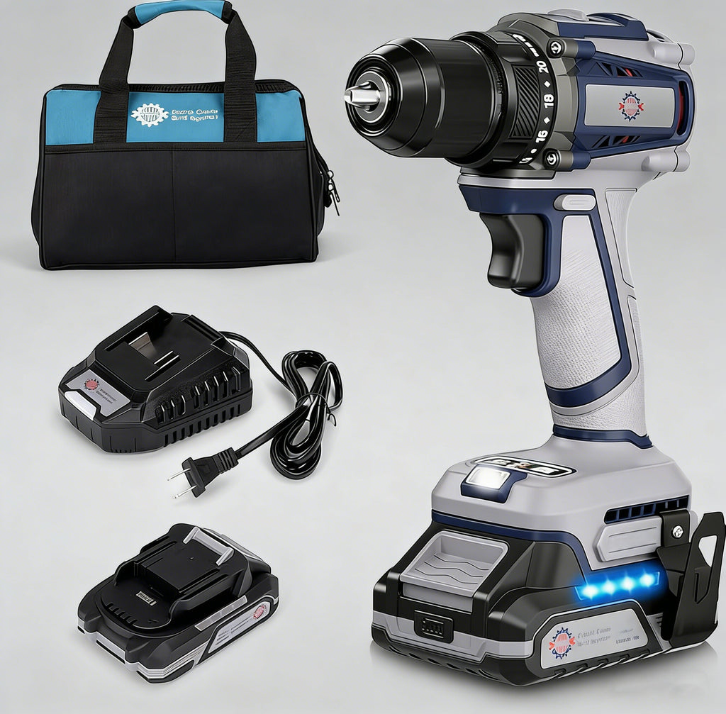 20V Cordless Drill Brushless Motor Metal Chuck 1800RPM