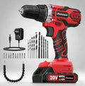 20V Cordless Drill Set Lightweight With Accessories 1400RPM